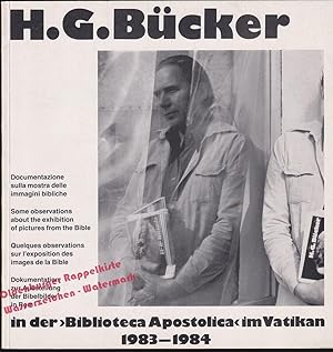 Imagen del vendedor de H.G. Bcker in der >Biblioteca Apostolica< im Vatikan 1983 - 1984 - Bcker, H.G. a la venta por Oldenburger Rappelkiste