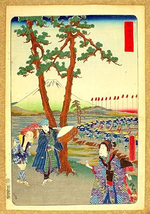 Utagawa Kunisada. A Japanese Woodblock Print by Toyokuni 3rd. 1863 Edo Period