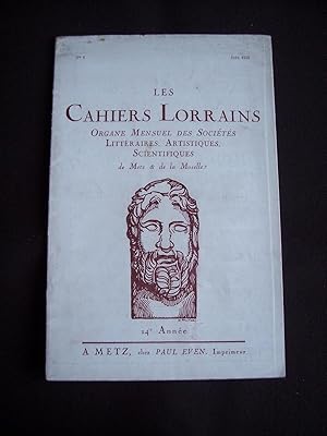 Les cahiers lorrains - N°6 1935