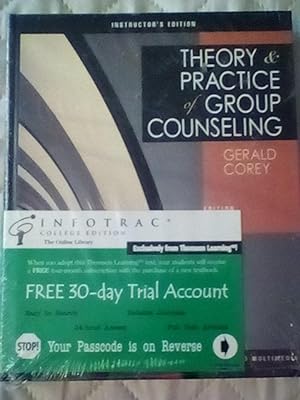 Seller image for Theory and Practice of Group Counseling - Instructor's 6th Edition for sale by Text4less