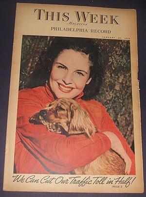 Seller image for This Week Magazine Section Philadelphia Record Errol Flynn for sale by biblioboy
