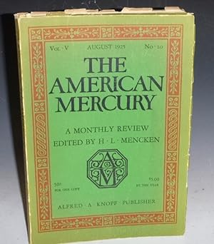 "Salesmanship" in The American Mercury (August 1925), Vol. V. No. 20