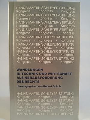 Bild des Verkufers fr Kongress: Junge Juristen und Wirtschaft: Wandlungen in Technik und Wirtschaft als Herausforderung des Rechts. Referate und Diskussionsbeitrge zum Verkauf von ANTIQUARIAT Franke BRUDDENBOOKS