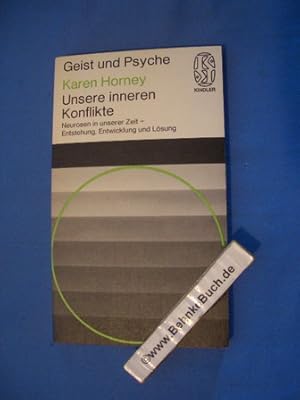 Bild des Verkufers fr Unsere inneren Konflikte : Neurosen in unserer Zeit; Entstehung, Entwicklung u. Lsung. Karen Horney. [Die bers. aus d. Amerikan. besorgte Gertrud Lederer-Eckardt] / Kindler-Taschenbcher ; 2104 : Geist u. Psyche. zum Verkauf von Antiquariat BehnkeBuch