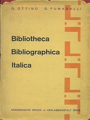 Bibliotheca Bibliographica Italica I - II - 1,2,3,4 supplemento 1895-1896-1896/1899-1900