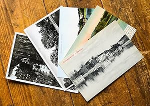 5 Ansichtskarten aus der Schafwaschener Bucht am Chiemsee.