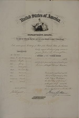 1889 American Passport