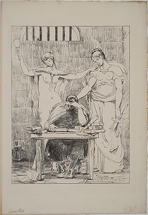 "Hommage au Colonel Picquart". (Affaire Dreyfus) Lithograph