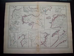 Original Map - "Troja; Thermopylae; Marathon; Plataea; Mantinea; Route of Xenophon and the Ten Th...