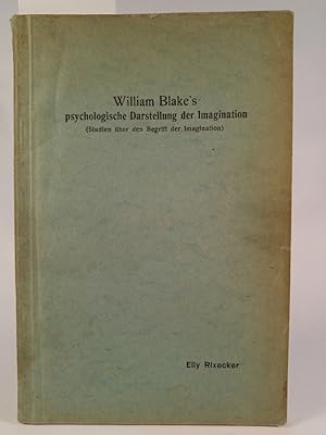 Seller image for William Blake's psychologische Darstellung der Imagination. for sale by ANTIQUARIAT Franke BRUDDENBOOKS