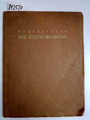 Bild des Verkufers fr Die Entscheidung. Komdie. zum Verkauf von Versand-Antiquariat Konrad von Agris e.K.