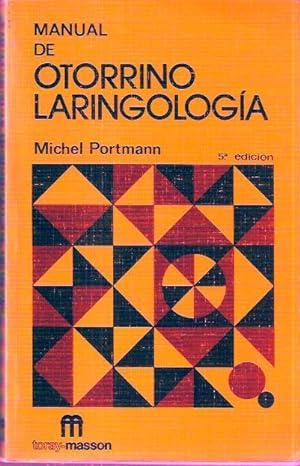 Image du vendeur pour Manual de Otorrino Laringologa mis en vente par SOSTIENE PEREIRA