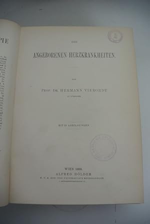 Imagen del vendedor de Die angeborenen Herzkrankheiten. Erkrankungen der Kreislauforgane. Endocarditis. Erkrankungen des Herzbeutels. Erkrankungen der Gefsse, 1. Hlfte: Erkrankungen der Arterien (= Specielle Pathologie und Therapie, Bd. 15, Teil 1, Abt. 2 - 3, Teil 2 und Teil 3, 1. Hlfte) a la venta por Antiquariat Bookfarm