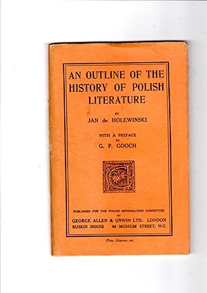 Imagen del vendedor de An Outline of the History of Polish Literature a la venta por Gwyn Tudur Davies