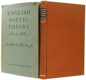 Image du vendeur pour English Poetic Theory 1825-1865 (Princeton Studies in English, No. 29) mis en vente par Oddfellow's Fine Books and Collectables