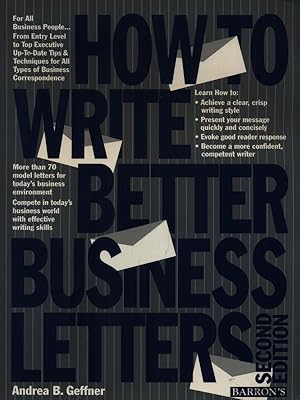 Bild des Verkufers fr How to write better business letters zum Verkauf von Librodifaccia