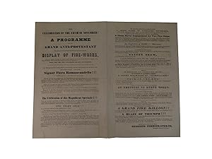 1853. Celebration of the Fifth of November! A Programme of the Grand Anti-Protestant Pharasaical-...