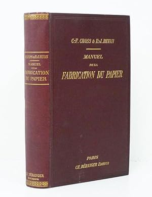 Seller image for Manuel de la fabrication du papier [Fabricacin de papel]. for sale by Librera Berceo (Libros Antiguos)