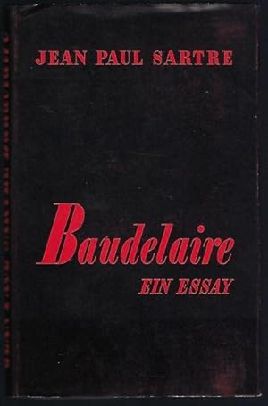 Bild des Verkufers fr Baudelaire. Ein Essay. bertragen von Beate Mhring zum Verkauf von Antiquariat Stange