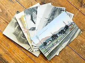 6 Ansichtskarten aus Übersee am Chiemsee.