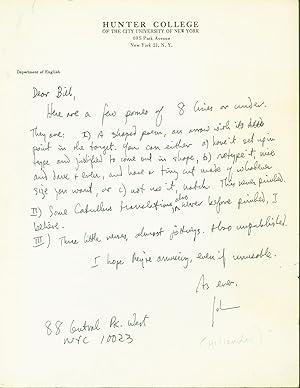 Autograph Letter, Signed (ALS)