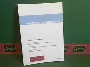 Bild des Verkufers fr Wiener Geschichtsbltter, 69.Jahrgang, 2014, Heft 1. zum Verkauf von Antiquariat Deinbacher