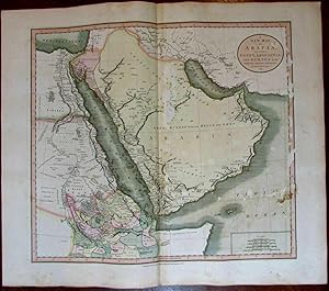 Saudi Arabia Egypt African Kingdoms Mt. Moon 1811 John Cary lovely large old map