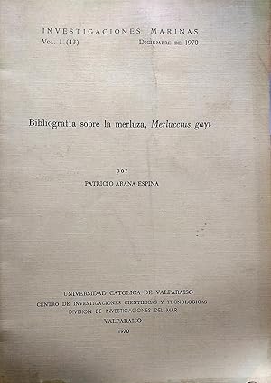 Bibliografía sobre la merluza, Nerluccius gayi