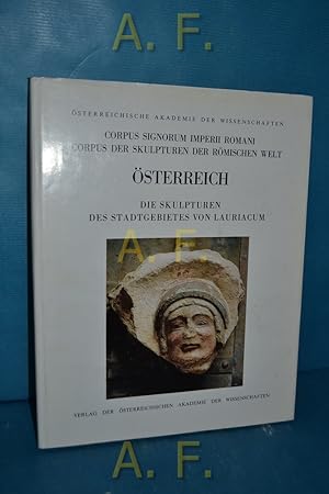 Bild des Verkufers fr Corpus signorum imperii Romani : sterreich. sterr. Akad. d. Wiss. Hrsg. in Verbindung mit d. Assoc. Internat. d'Archologie Classique / Bd. 3, Fasz. 1., Die Skulpturen des Stadtgebietes von Iuvavum / bearb. von Norbert Heger zum Verkauf von Antiquarische Fundgrube e.U.