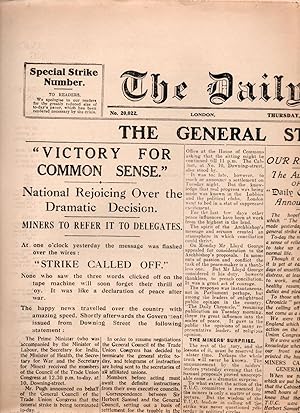 The General Strike Cancelled. (Daily Chronicle. May 13 1926)