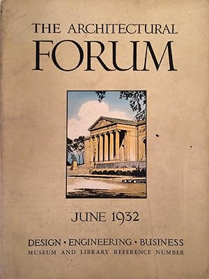 Image du vendeur pour The Architectural Forum June 1932 Design Engineering Business Museum and library reference number mis en vente par A Balzac A Rodin