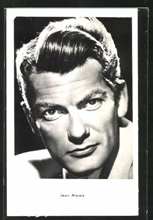 Seller image for Ansichtskarte Schauspieler Jean Marais mit ernsten Blick in die Kamera schauend for sale by Bartko-Reher