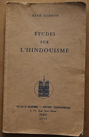 Etudes sur l'Hindouisme