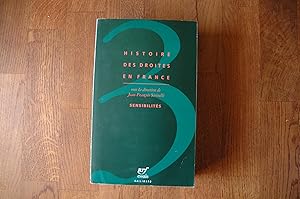 Seller image for Histoire des droites en France, tome 3 : Sensibilits for sale by Westmoor Books