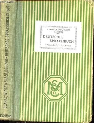 Seller image for Zweiter Jahrgang : Deutsches Sprachbuch for sale by Le-Livre