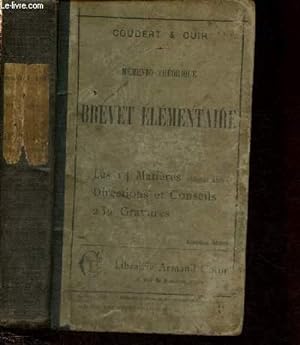 Immagine del venditore per Mmento thorique du brevet lementaire : les 14 matires obligatoires, directions et conseils, 232 gravures venduto da Le-Livre
