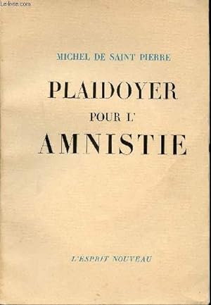 Seller image for Plaidoyer pour l'Amnistie. for sale by Le-Livre