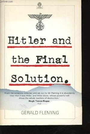 Seller image for Hitler and the Final Solution. for sale by Le-Livre