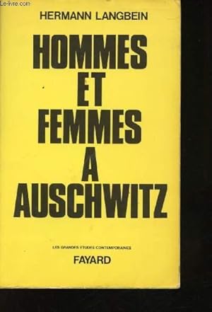 Immagine del venditore per Hommes et femmes  Auschwitz. venduto da Le-Livre