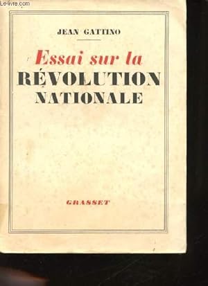 Seller image for Essai sur la Rvolution nationale. for sale by Le-Livre