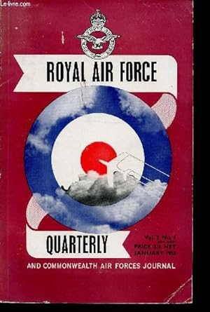 Seller image for Royal Air Force Quarterly and Commonwealth Air Forces Journal. for sale by Le-Livre
