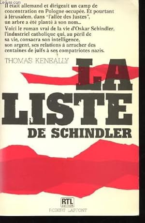 Image du vendeur pour La liste de Schindler. mis en vente par Le-Livre