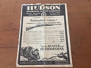 HUDSON SPORTING GOOD COMPANY CATALOGUE NUMBER 39, FOR THE HUNTER AND OUTDOORSMAN