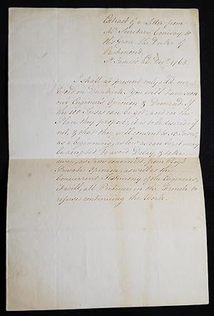 Immagine del venditore per Extract of a Letter from Mr. Secretary Conway to His Grace the Duke of Richmond, St. James's, 26th Decr. 1765 venduto da Classic Books and Ephemera, IOBA