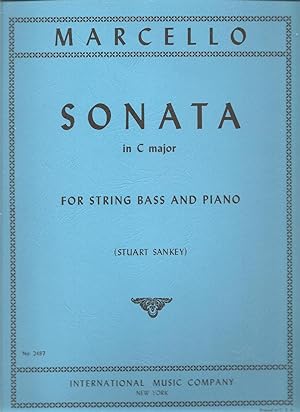 Image du vendeur pour Marcello: Sonata in C major for String Bass and Piano mis en vente par Snow Crane Media