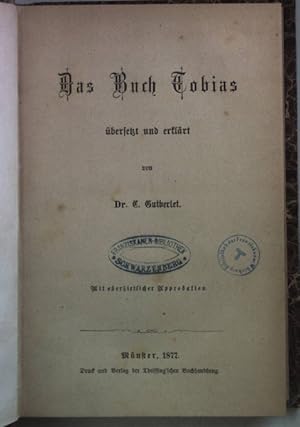 Bild des Verkufers fr Das Buch Tobias. zum Verkauf von books4less (Versandantiquariat Petra Gros GmbH & Co. KG)