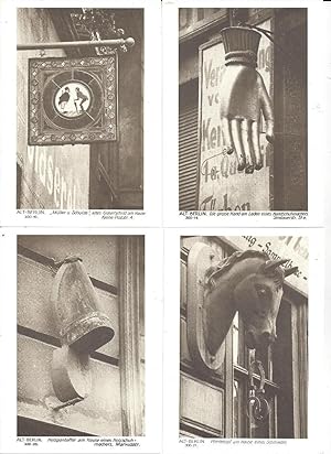 Postkartenserie " Handwerkszeichen und Ladenschilder aus Alt-Berlin "