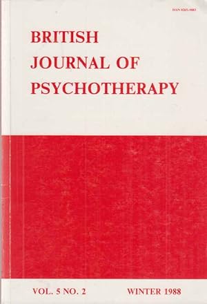 Bild des Verkufers fr Vol. 5; No. 2. British Journal of Psychotherapy. Winter 1988. zum Verkauf von Fundus-Online GbR Borkert Schwarz Zerfa