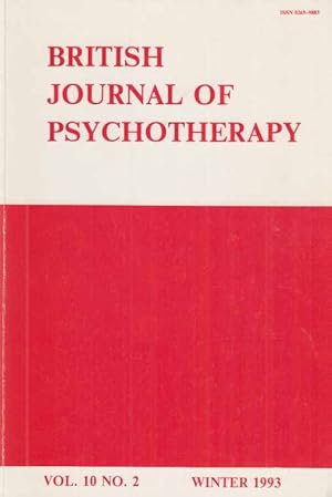 Seller image for Vol. 10; No. 2. British Journal of Psychotherapy. Winter 1993. for sale by Fundus-Online GbR Borkert Schwarz Zerfa