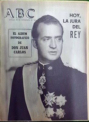 ABC. SEVILLA, 22 NOVIEMBRE 1975. HOY, LA JURA DEL REY.